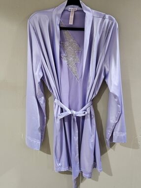 Savage X Fenty Robe Lilac Purple Lightning Bolt Size M/L